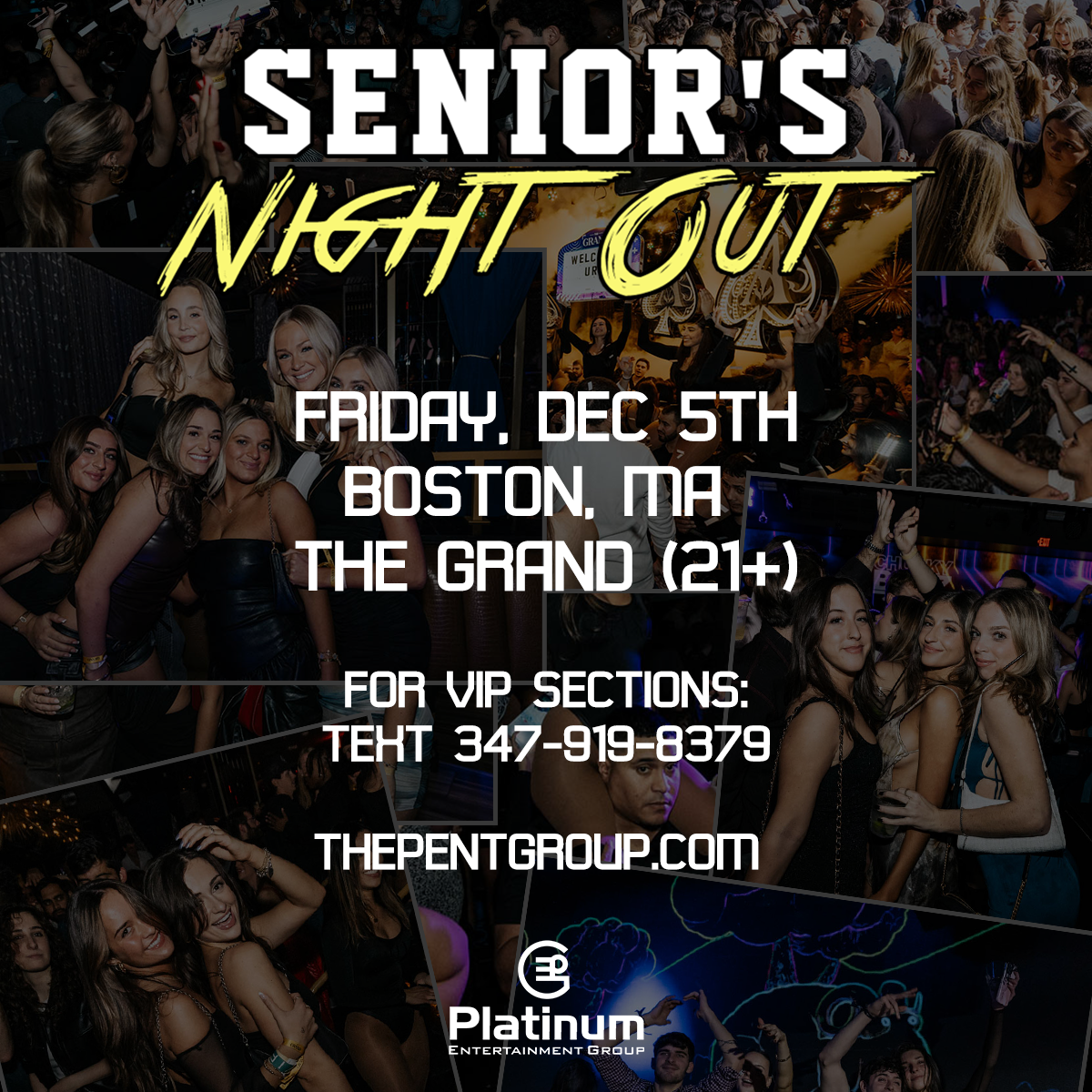 SENIOR’S NIGHT OUT – BOSTON, MA